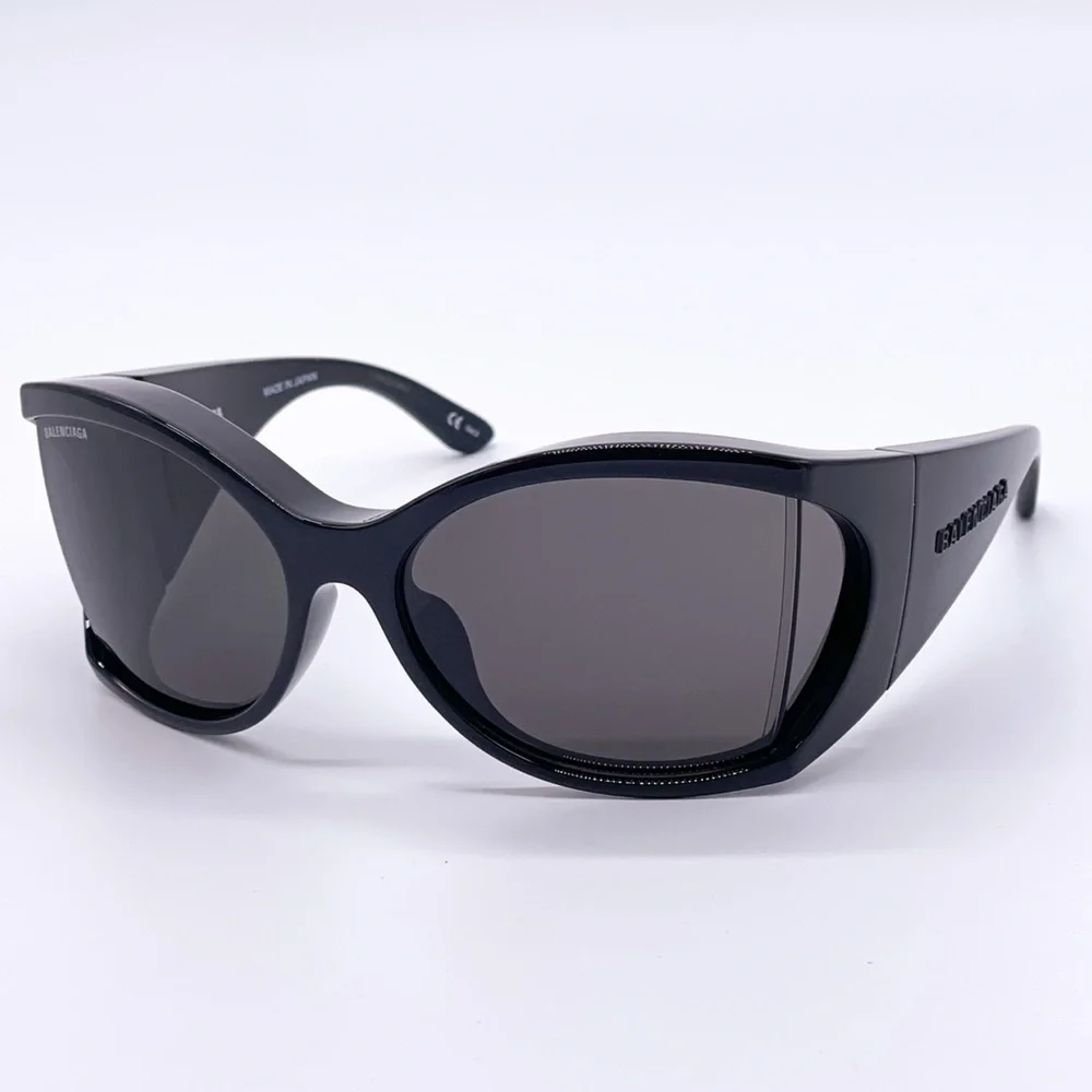 NEW BALENCIAGA BB0154S 001 UNISEX SUNGLASSES BALENCIAGA GOOGLES EYEWEAR